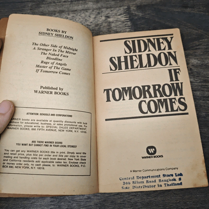 If Tomorrow Comes - Sidney Sheldon รูปที่ 6