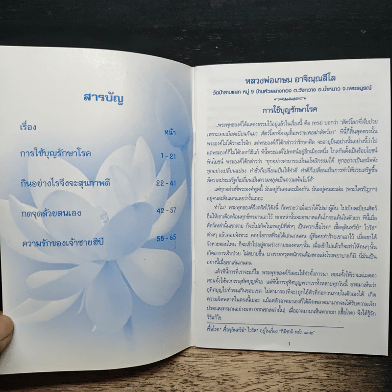 การใช้บุญรักษาโรค - หลวงพ่อเกษม อาจิณณสีโล รูปที่ 6