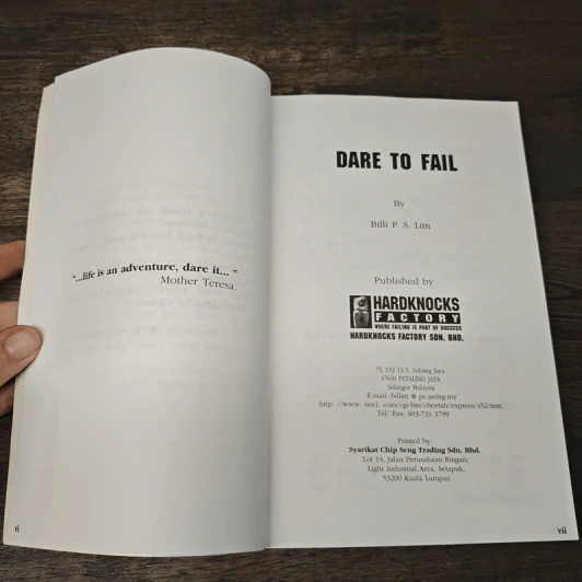 Dare to Fail - Billi P.S. Lim. รูปที่ 6