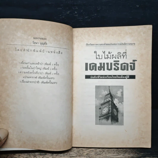 ใบไม้ที่เคมบริดจ์ - วัธนา บุญยัง รูปที่ 6