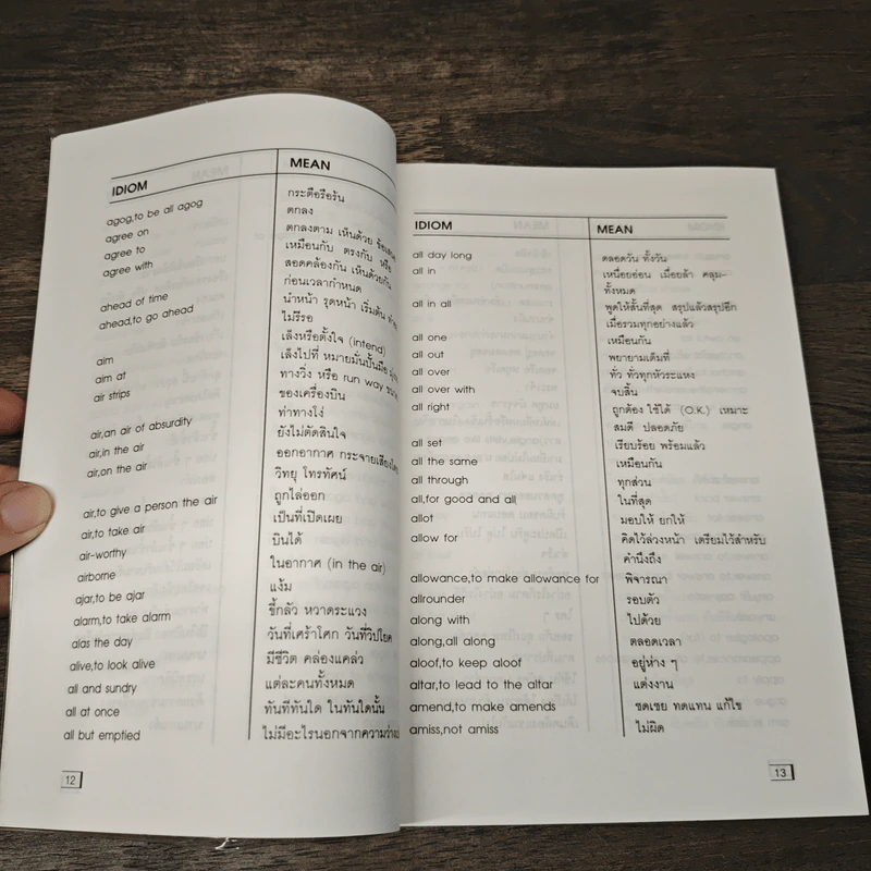 English-Thai Student's Dictionary & Idioms พจนานุกรมอังกฤษ-ไทย และสำนวน ฉบับนักเรียน รูปที่ 8