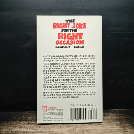 The Right Joke for the Right Occasion - K. Goldstein-Jackson รูปที่ 2