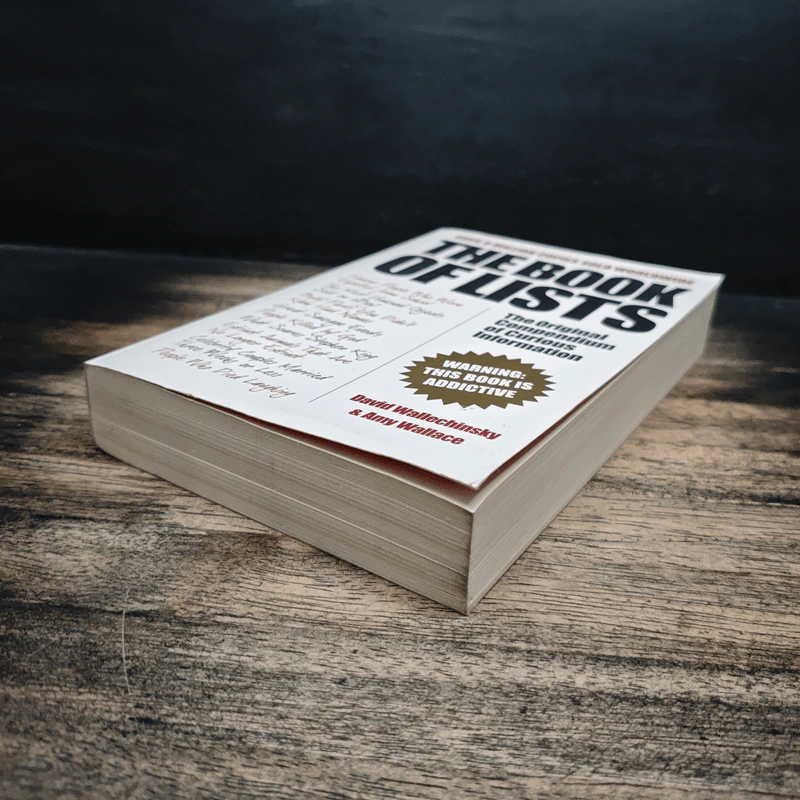 The Book of Lists - David Wallechinsky, Amy Wallace รูปที่ 4