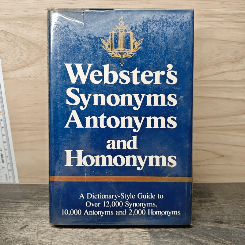 Webster's Synonyms Antonyms and Homonyms รูปที่ 1