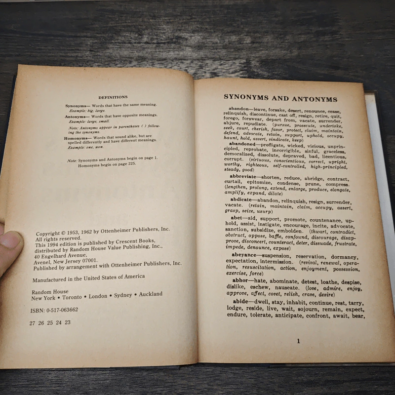 Webster's Synonyms Antonyms and Homonyms รูปที่ 6