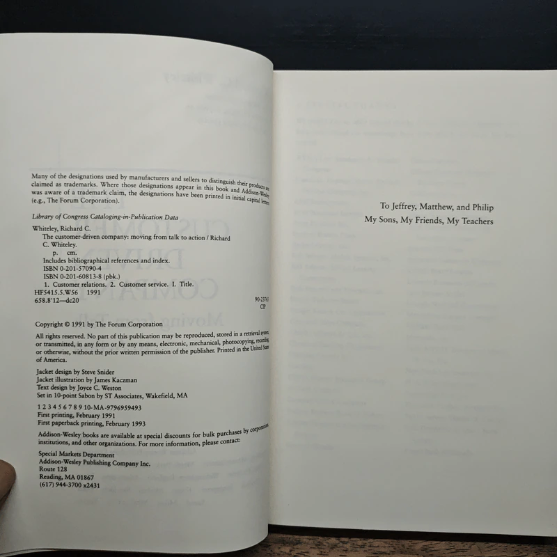 The Customer Driven Company - Richard C. Whiteley รูปที่ 6
