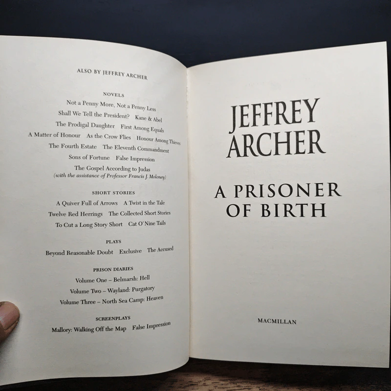 A Prisoner of Birth - Jeffrey Archer รูปที่ 6