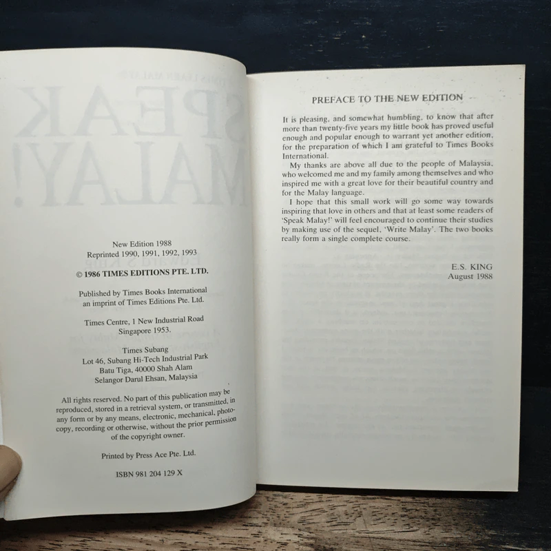 หนังสือ Speak Malay - Edward S. King รูปที่ 6