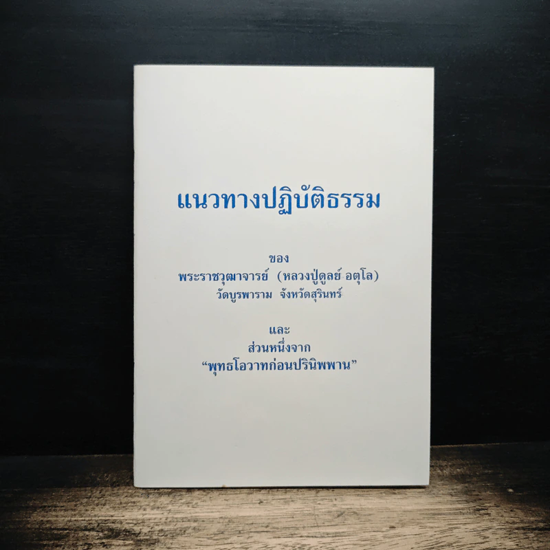 แนวทางปฏิบัติธรรม - พระราชวุฒาจารย์ (หลวงปู่ตูลย์ อตุโล) รูปที่ 1