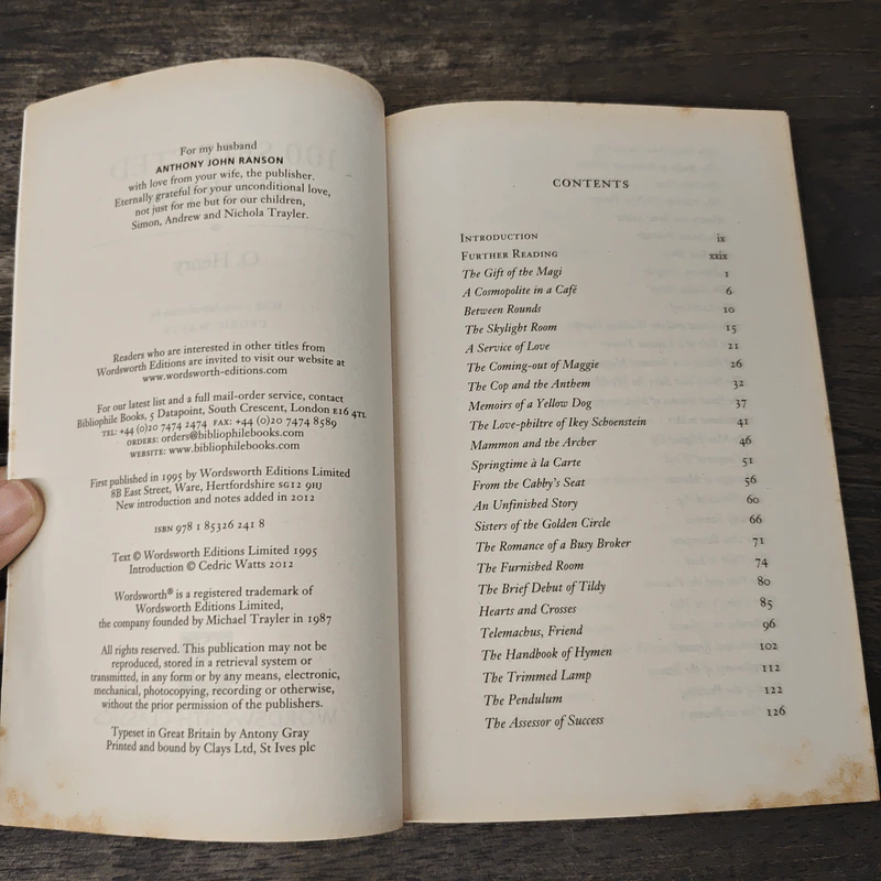 100 Selected Stories - O.Henry รูปที่ 5