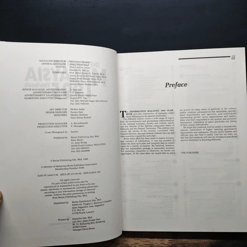 Information Malaysia 1995 Yearbook รูปที่ 6
