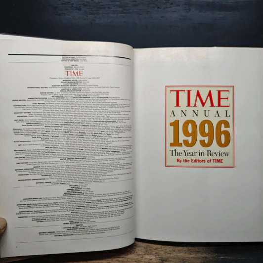 TIME ANNUAL 1996 The Year in Review รูปที่ 6