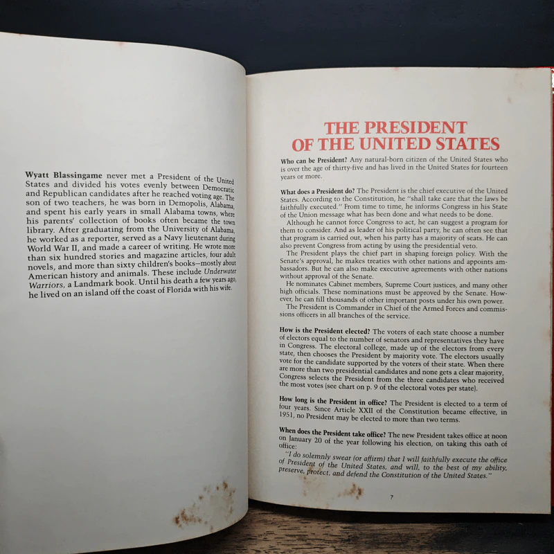 The Look-It-Up Book of Presidents - Wyatt Blassingame รูปที่ 7
