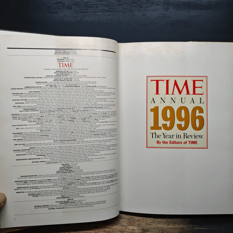 TIME ANNUAL 1996 The Year in Review รูปที่ 6