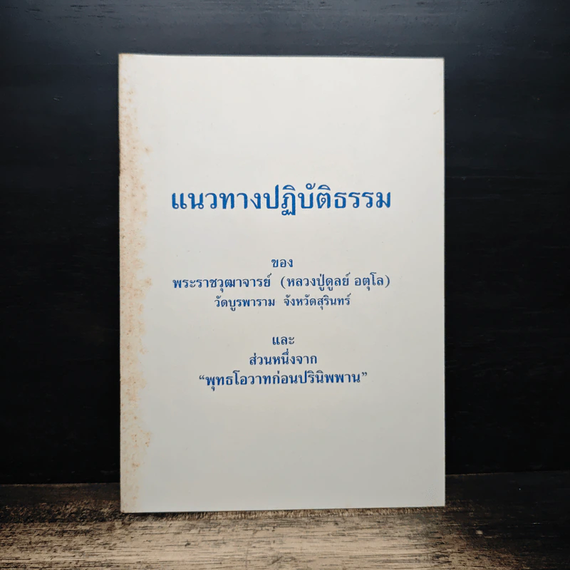 แนวทางปฎิบัติธรรม - พระราชวุฒาจารย์ (หลวงปู่ดูลย์ อตุโล) รูปที่ 1
