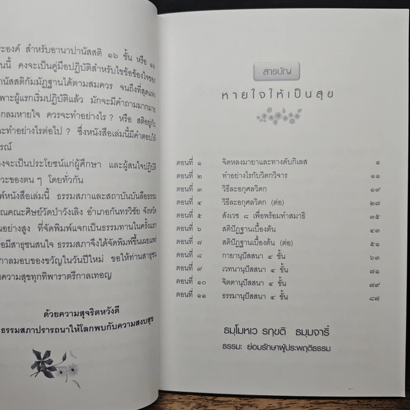 หายใจให้เป็นสุข - สมเด็จพระญาณสังวร สมเด็จพระสังฆราช สกลมหาสังฆปริณายก รูปที่ 7