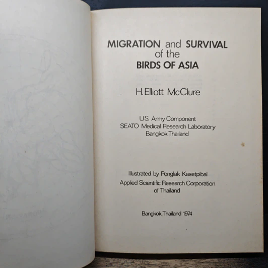 Migration & Survival of the Birds of Asia - H. Elliott McClure รูปที่ 6
