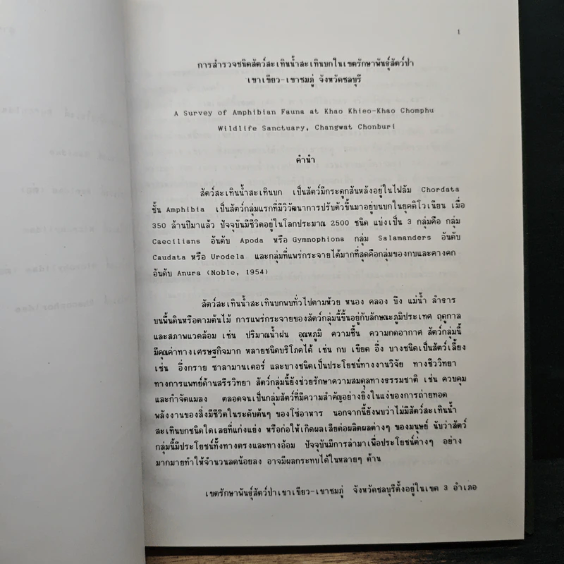 วิทยานิพนธ์ เรื่อง การสำรวจชนิดสัตว์สะเทินน้ำสะเทินบกในเขตรักษาพันธุ์สัตว์ป่า เขาเขียว-เขาชมภู่ จังหวัดชลบุรี รูปที่ 10