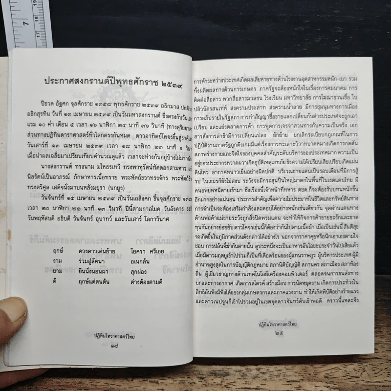 ปฏิทินโหราศาสตร์ไทย ส.ค.ส.2539 รูปที่ 8