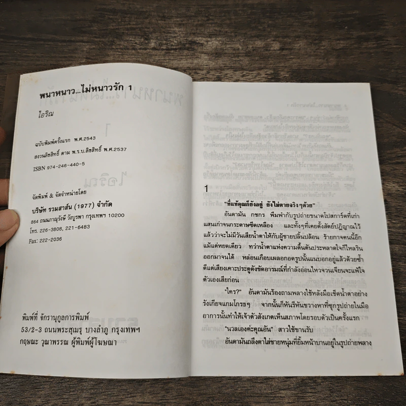 พนาหนาว...ไม่หนาวรัก 2 เล่มจบ - ไอริณ รูปที่ 6