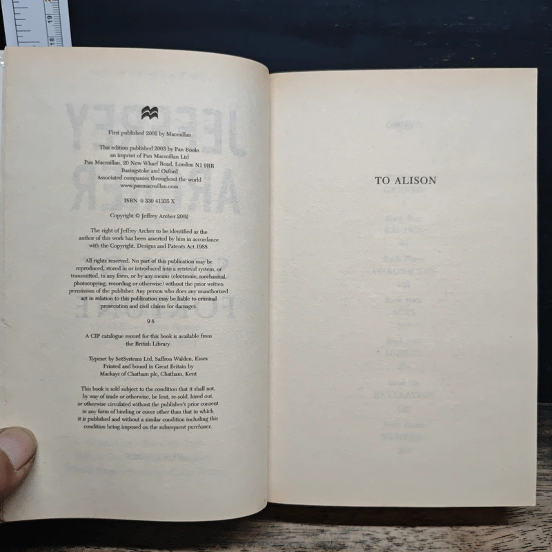 Sons of Fortune - Jeffrey Archer รูปที่ 6