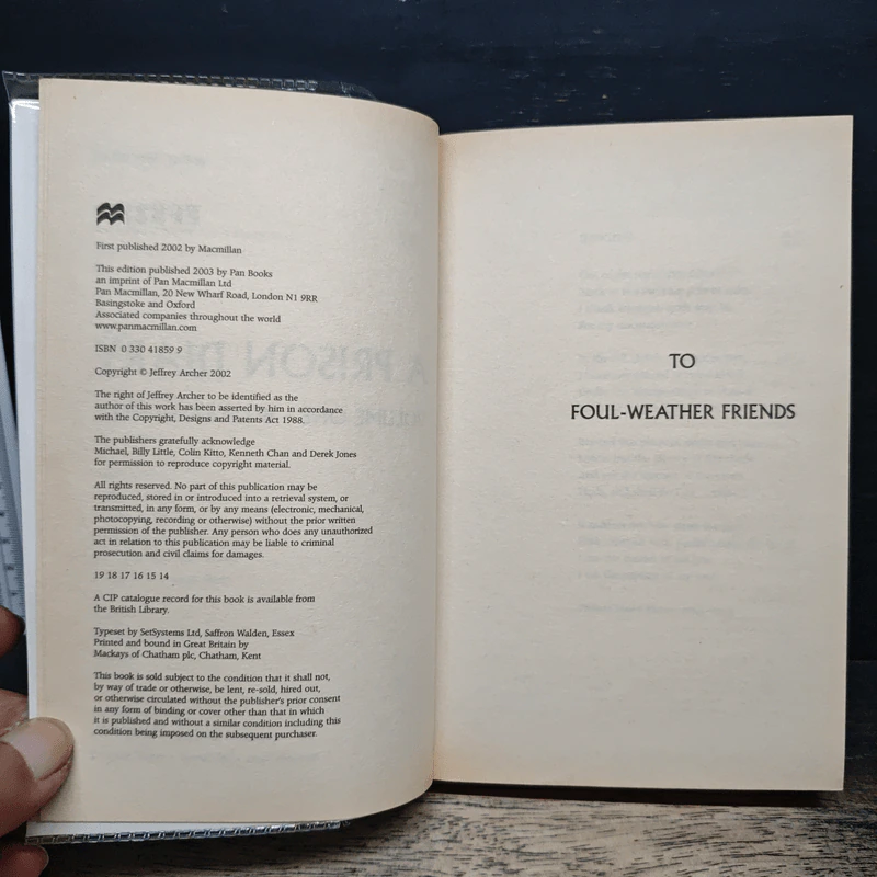 A Prison Diary Volume I Hell - Jeffrey Archer รูปที่ 7