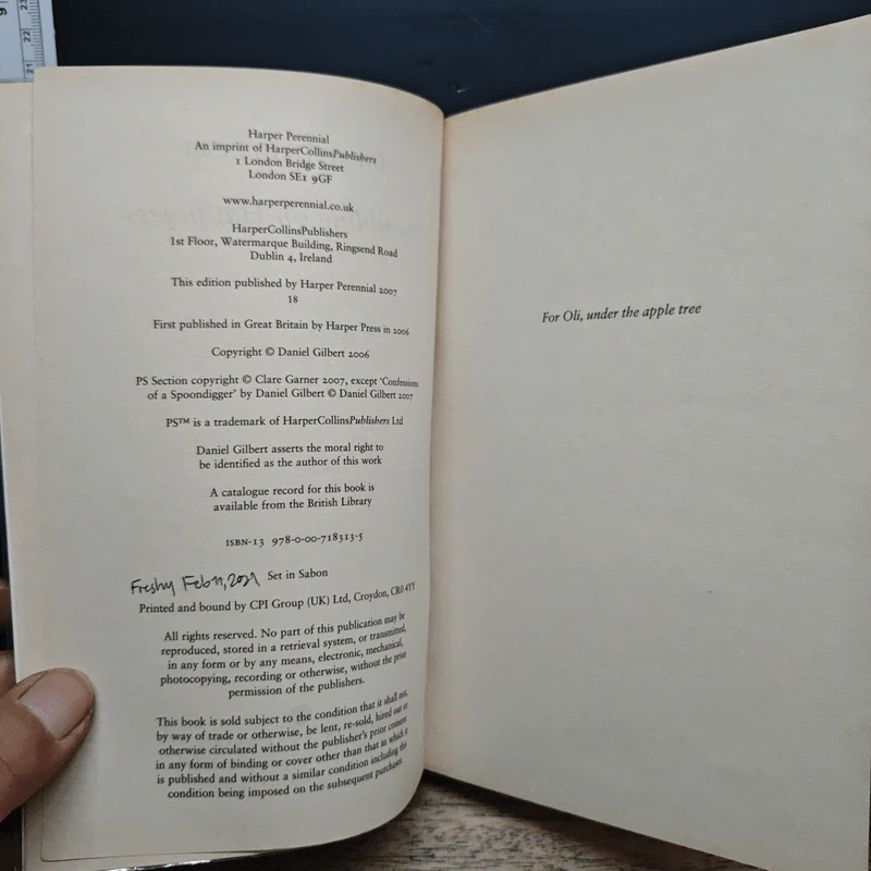 Stumbling on Happiness - Daniel Gilbert รูปที่ 6