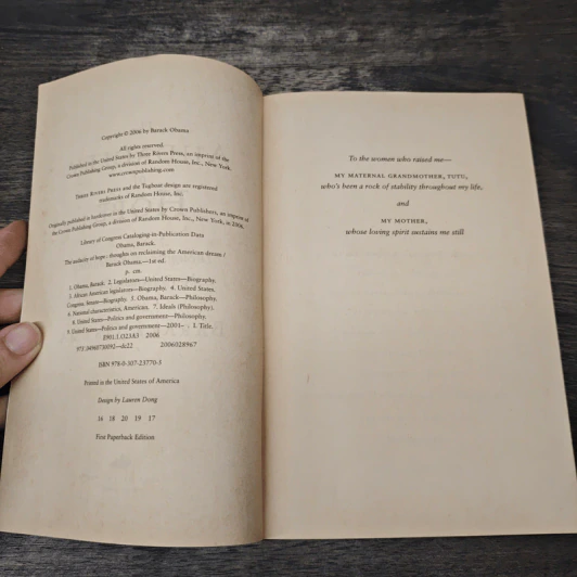 The Audacity of Hope - Barack Obama รูปที่ 6