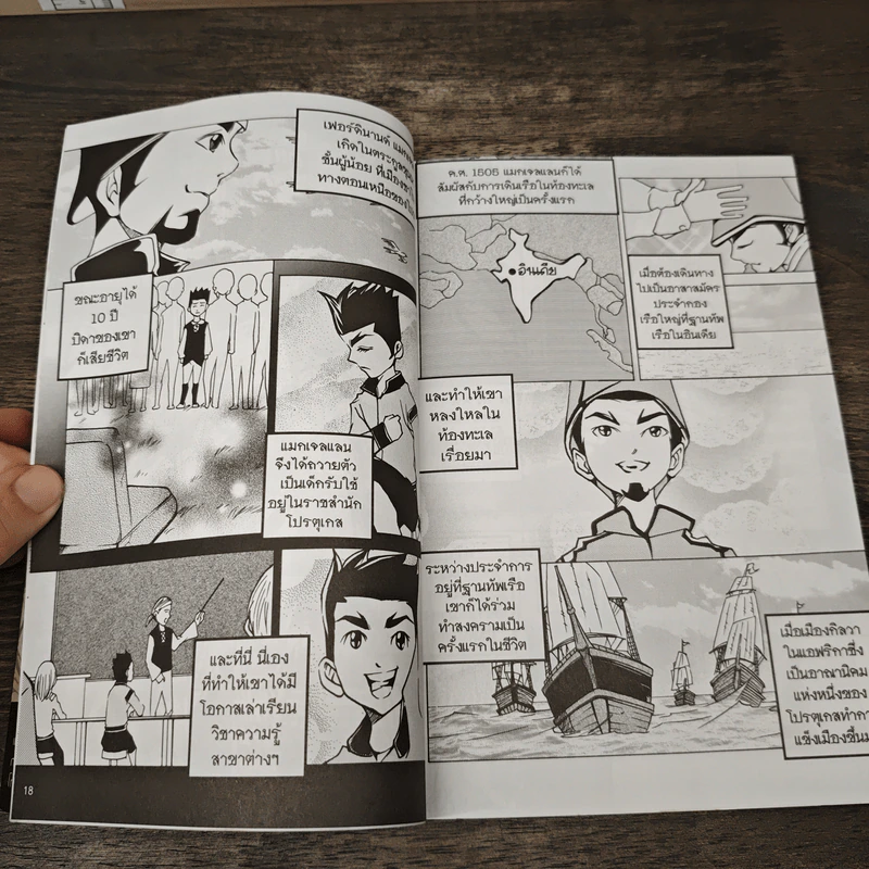 การ์ตูนความรู้ ประวัติศาสตร์ ชุด นักสำรวจและนักผจญภัยของโลก เฟอร์ดินานด์ แมกเจลแลน รูปที่ 8