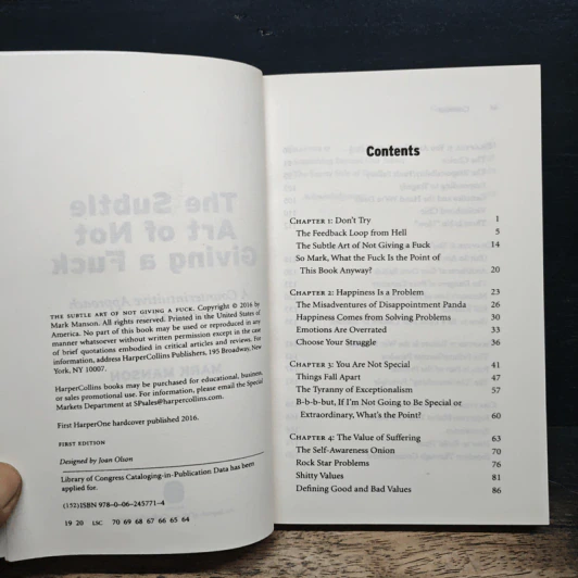 The Subtle Art of Not Giving a F*ck - Mark Manson รูปที่ 6