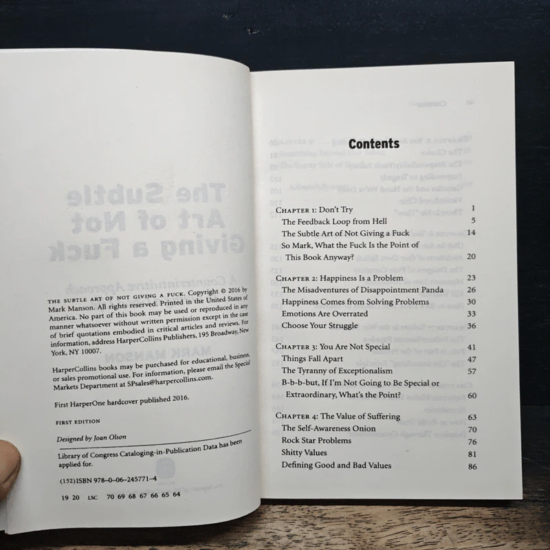 The Subtle Art of Not Giving a F*ck - Mark Manson รูปที่ 6
