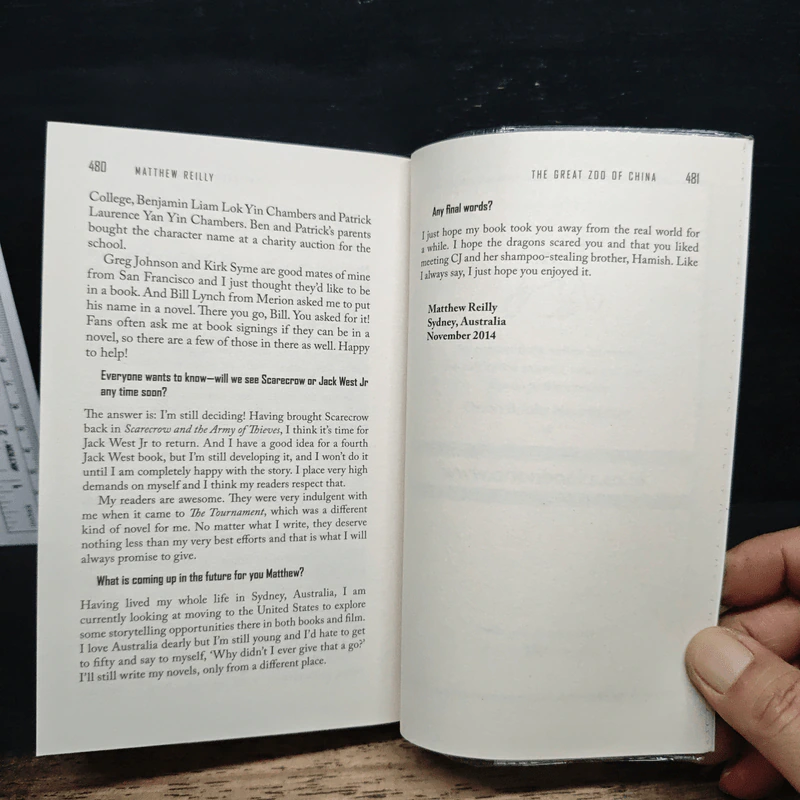 The Great Zoo Of China - Matthew Reilly รูปที่ 9