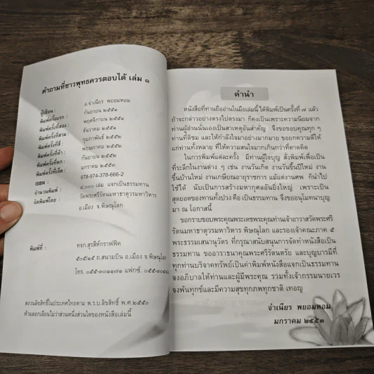 คำถามที่ชาวพุทธควรตอบได้ เล่ม 1 - จำเนียร พยอมหอม รูปที่ 6