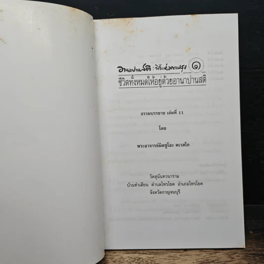 อานาปานสติ : วิถีแห่งความสุข 1 ชีวิตทั้งหมดให้อยู่ด้วยอานาปานสติ - พระอาจารย์มิตซูโอะ คเวสโก รูปที่ 6