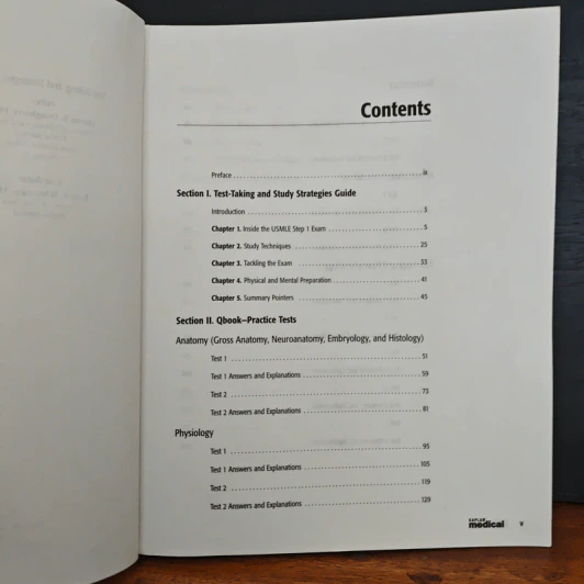 Kaplan Medical USMLE Step 1  4 Book Pharmacology, Anatomy, Qbook, Physiology รูปที่ 14