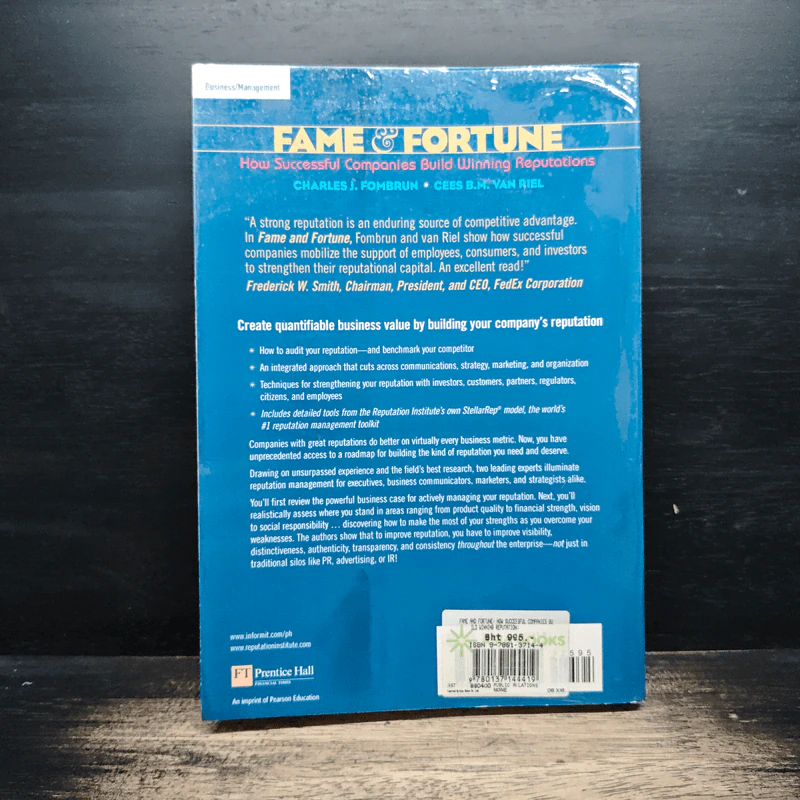 Fame and Fortune: How Successful Companies Build Winning Reputations - Cees Van Riel รูปที่ 2