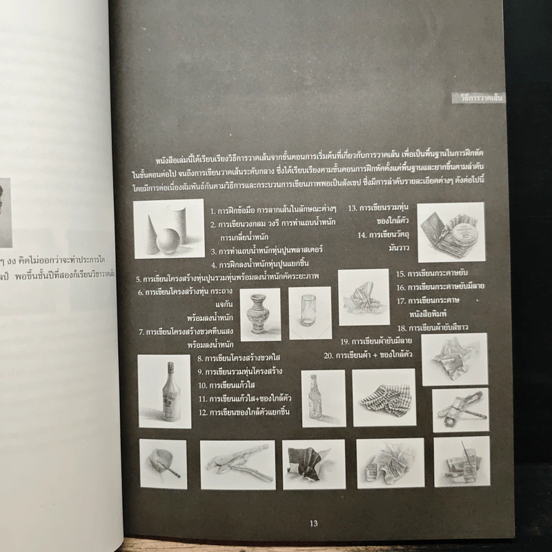 DRAWING หนังสือประกอบการฝึกทักษะวาดเส้นมัณฑนศิลป์ รูปที่ 6