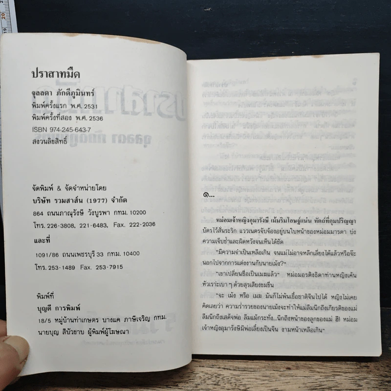 ปราสาทมืด - จุลลดา ภักดีภูมินทร์ รูปที่ 6