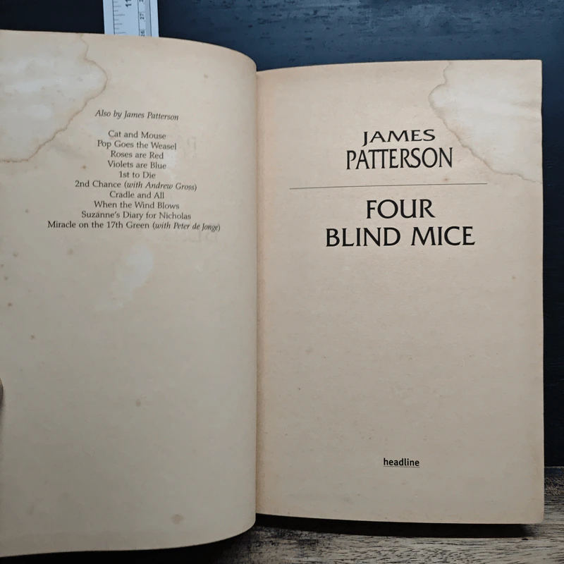 Four Blind Mice - James Patterson รูปที่ 2