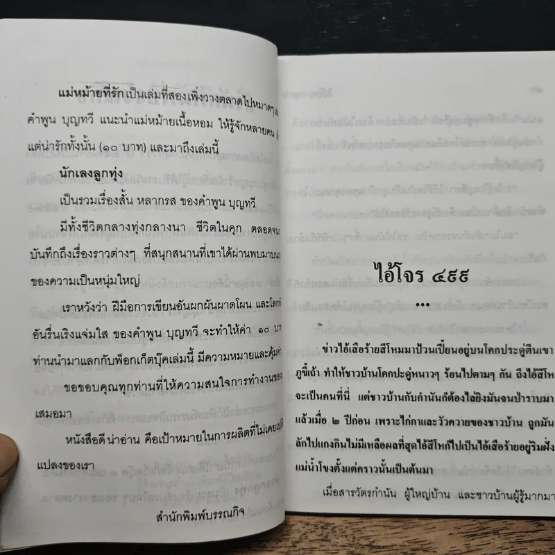 รวมเรื่องสั้นหรรษา ไอ้โจร 499 - คำพูน บุญทวี รูปที่ 7