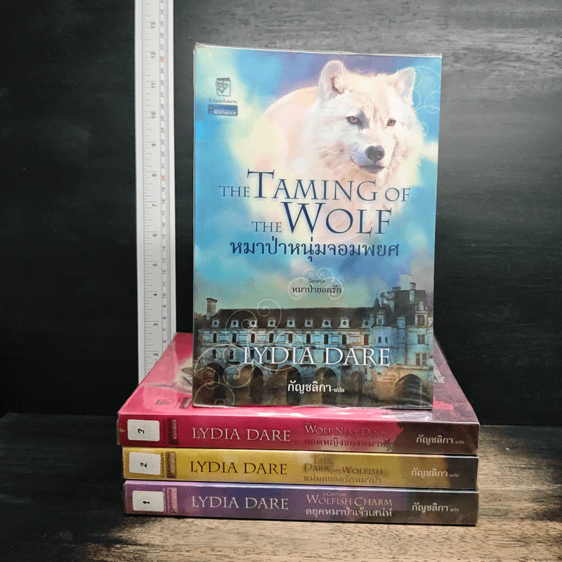 นิยายชุดหมาป่ายอดรัก 4 เล่ม ดยุคหมาป่าเจ้าเสน่ห์, แม่มดยอดรักหมาป่า, ยอดหญิงของหมาป่า, หมาป่าหนุ่มจอมพยศ - Lydia Dare, กัญชลิกา รูปที่ 1