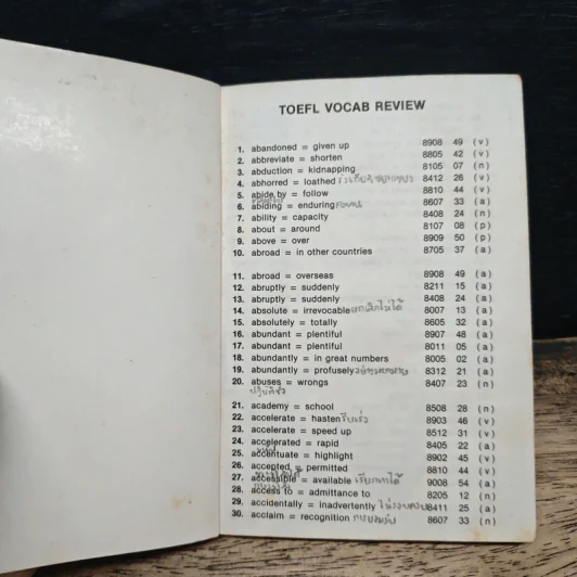 TOEFL Vocab Review (1980-1990) รูปที่ 6