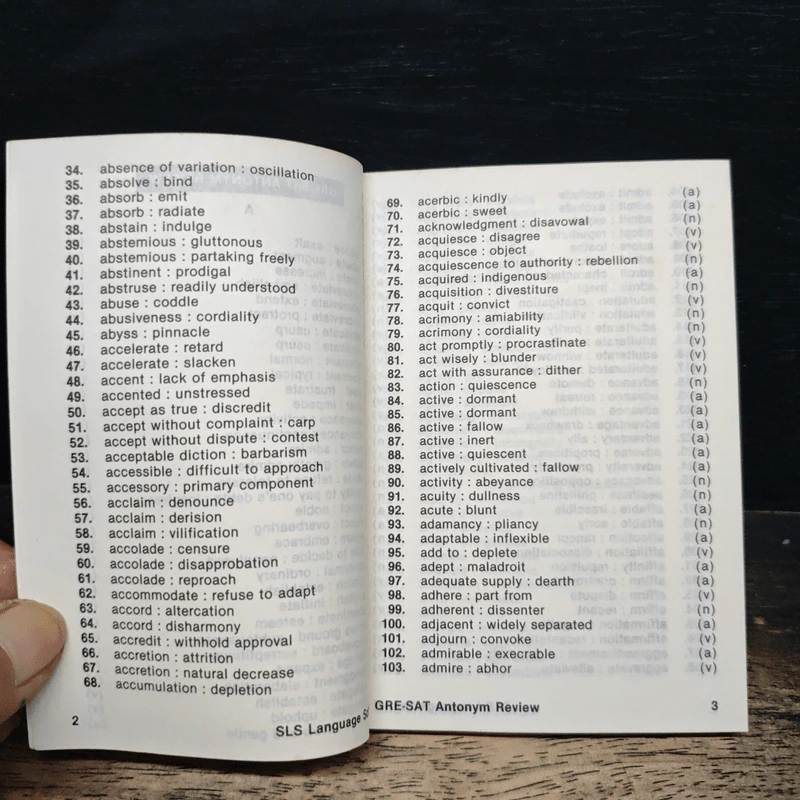 GRE-SAT Antonym Review (1980-1990) รูปที่ 7