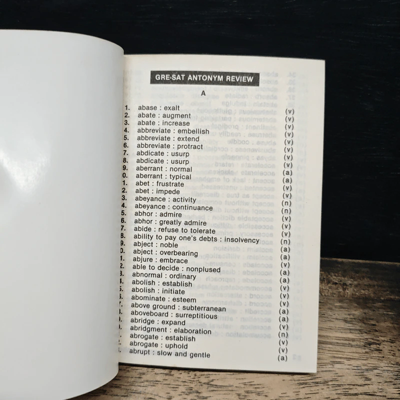 GRE-SAT Antonym Review (1980-1990) รูปที่ 6