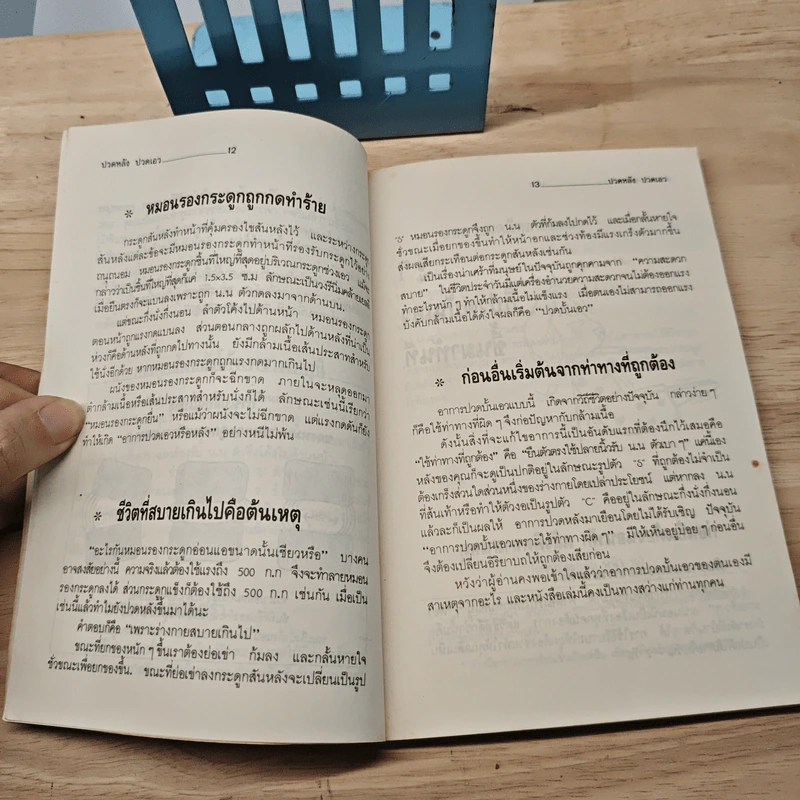 ปวดหลัง ปวดเอว วิธีป้องกันและบำบัดรักษาด้วยตนเอง - พนิดา รูปที่ 7