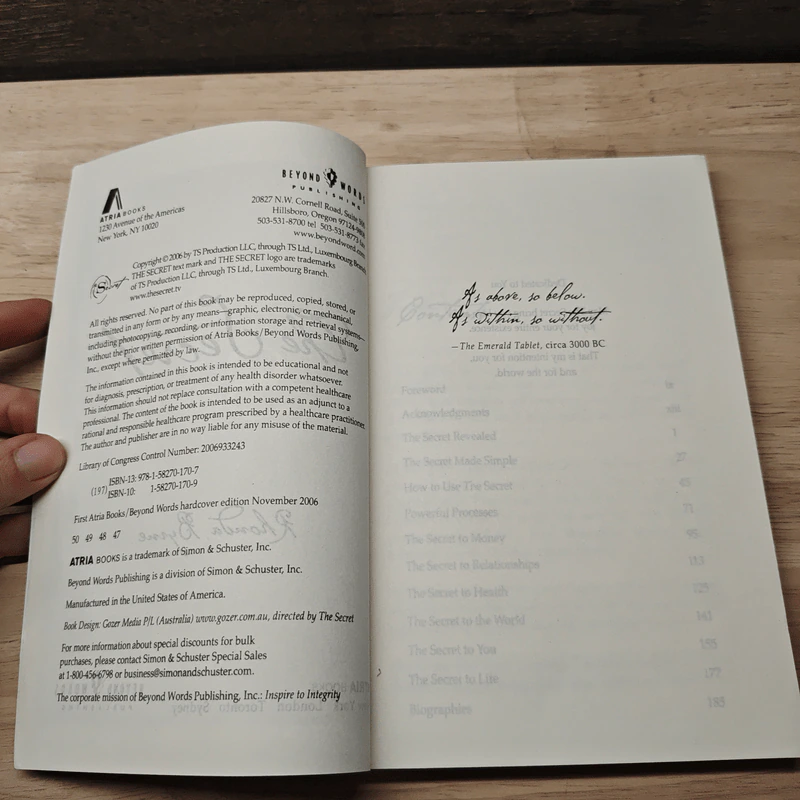 The Secret - Rhonda Byrne รูปที่ 6