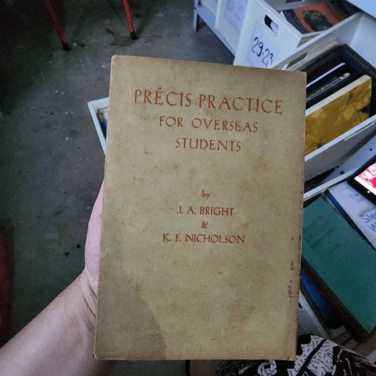 Precis Practice for Overseas Students รูปที่ 1