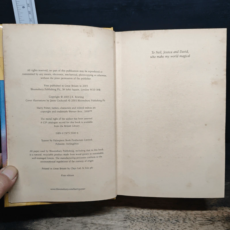 Harry Potter and the Order of the Phoenix - J.K.Rowling รูปที่ 6