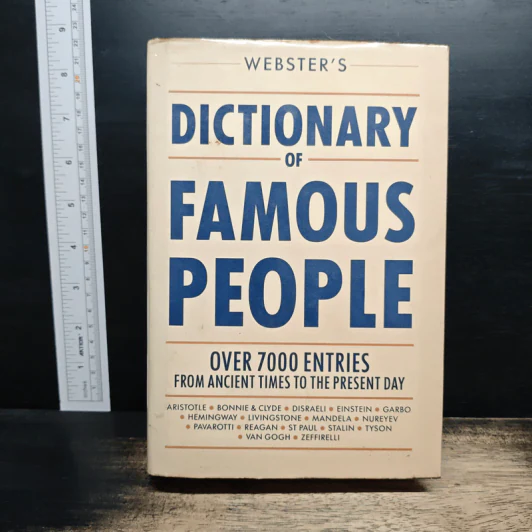 Webster's Dictionary of Famous People รูปที่ 1