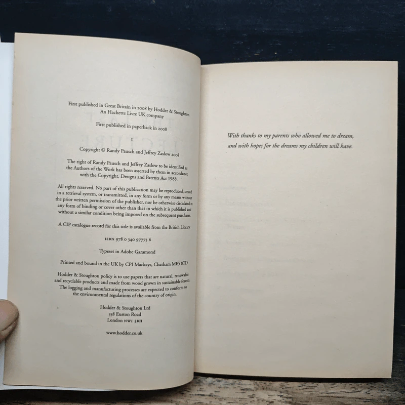 The Last Lecture - Randy Pausch รูปที่ 6